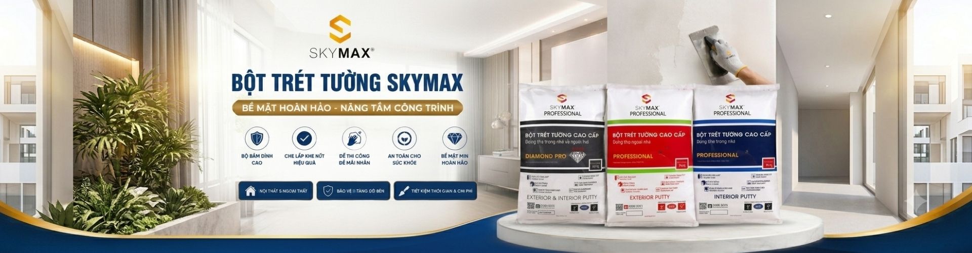 BỘT TRÉT TƯỜNG SKYMAX