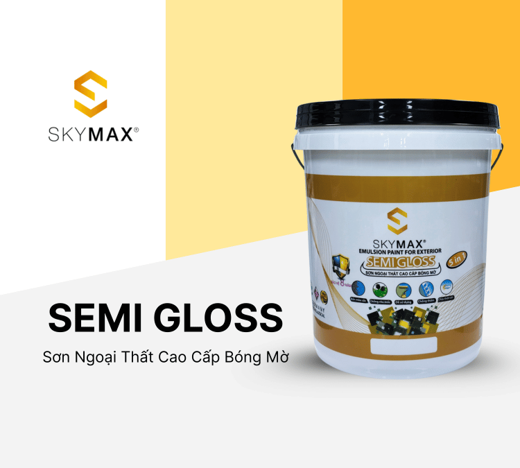 Sơn phủ ngoại thất - SEMI GLOSS