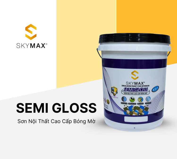 Sơn phủ nội thất cao cấp bóng mờ - SEMI GLOSS
