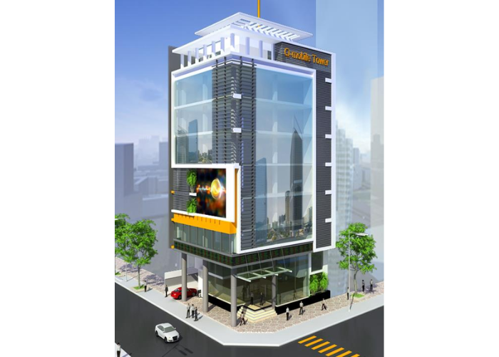 Thi công cao ốc văn phòng Qmobile – 163 Phan Văn Trị, Bình Thạnh | Skymax thi công hoàn thiện